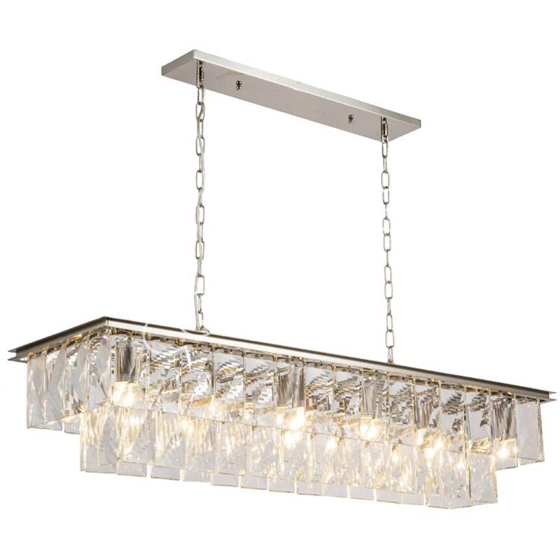 Ceilling lamp IR/NI clear glass 125x35x30cm