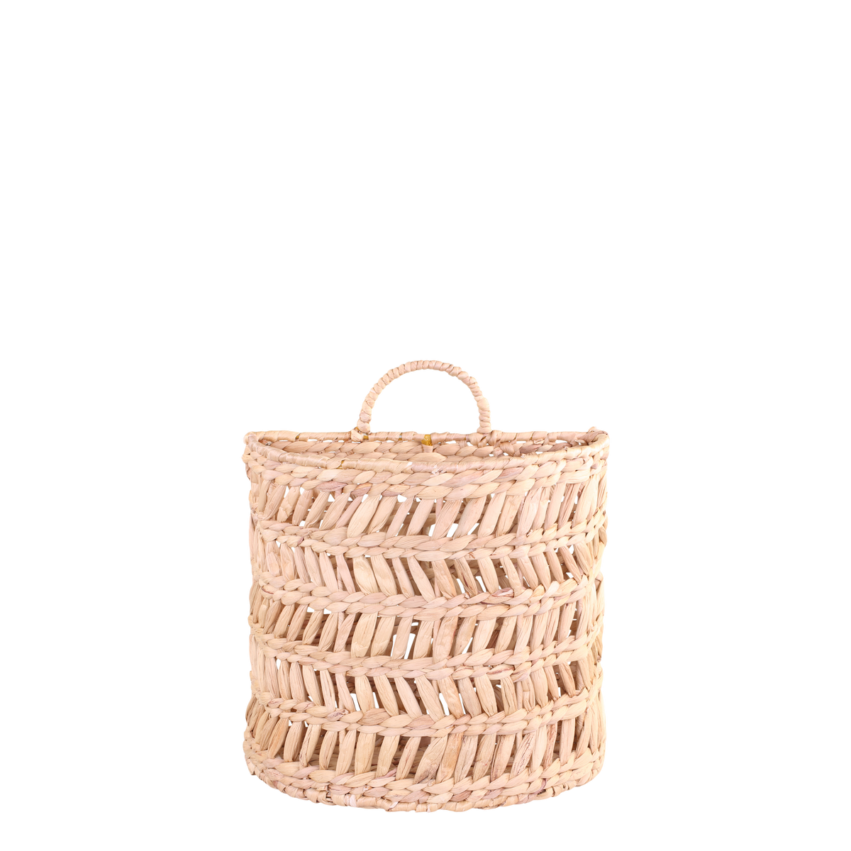 Basket for hanging w. wicker pattern H30/L32/W15.5 cm nature