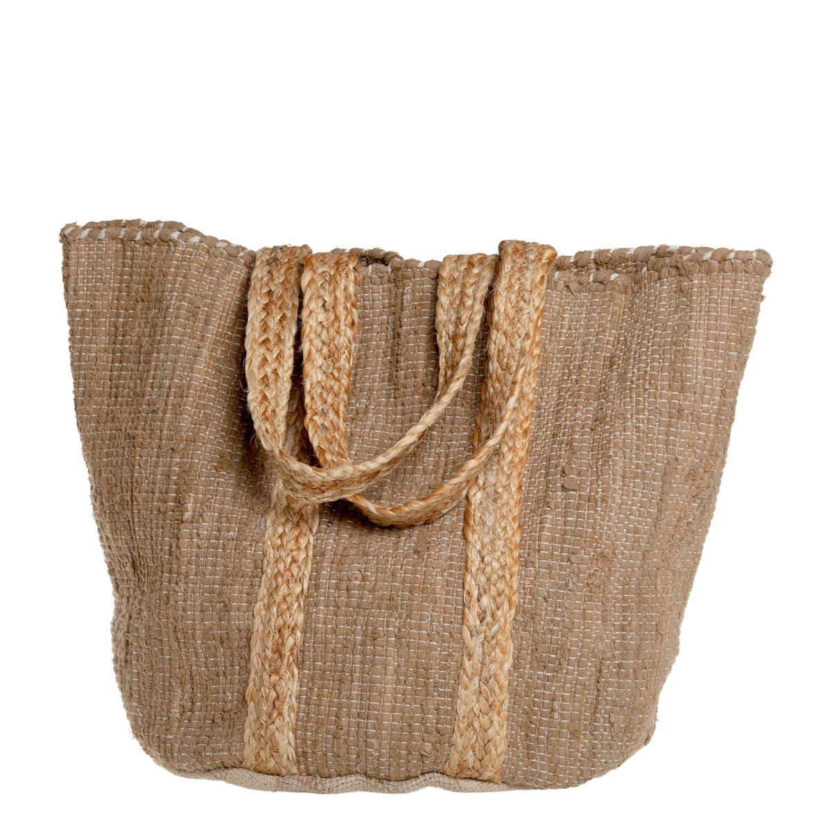 Beach Bag in recycled yarn H60/L40/W30 cm nature