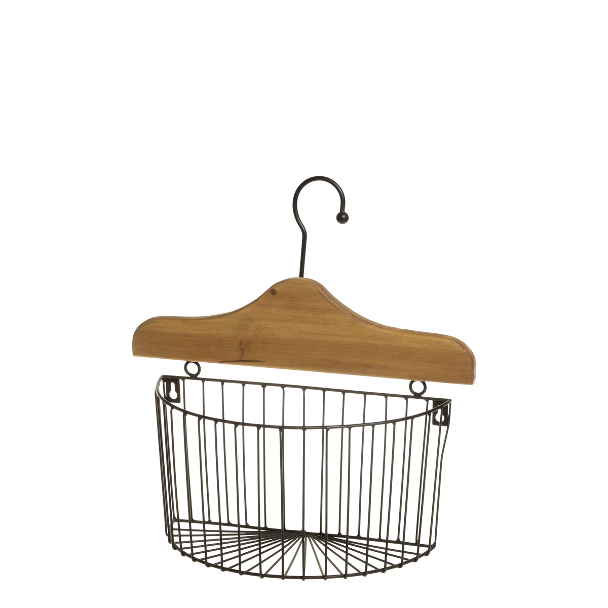 Basket w. hanger H35.5/L34/W13.5 cm nature