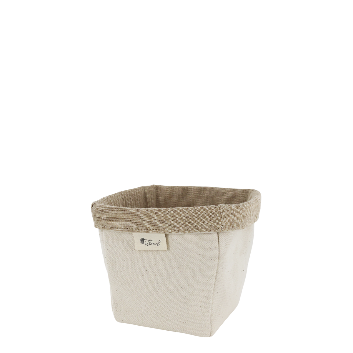 Basket w. fold Éternel H12/L12/W12 cm cream