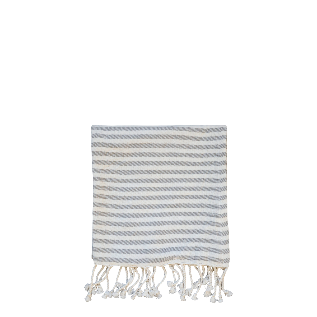 Hammam Towel w. stripes Éternel L90/W45 cm grey