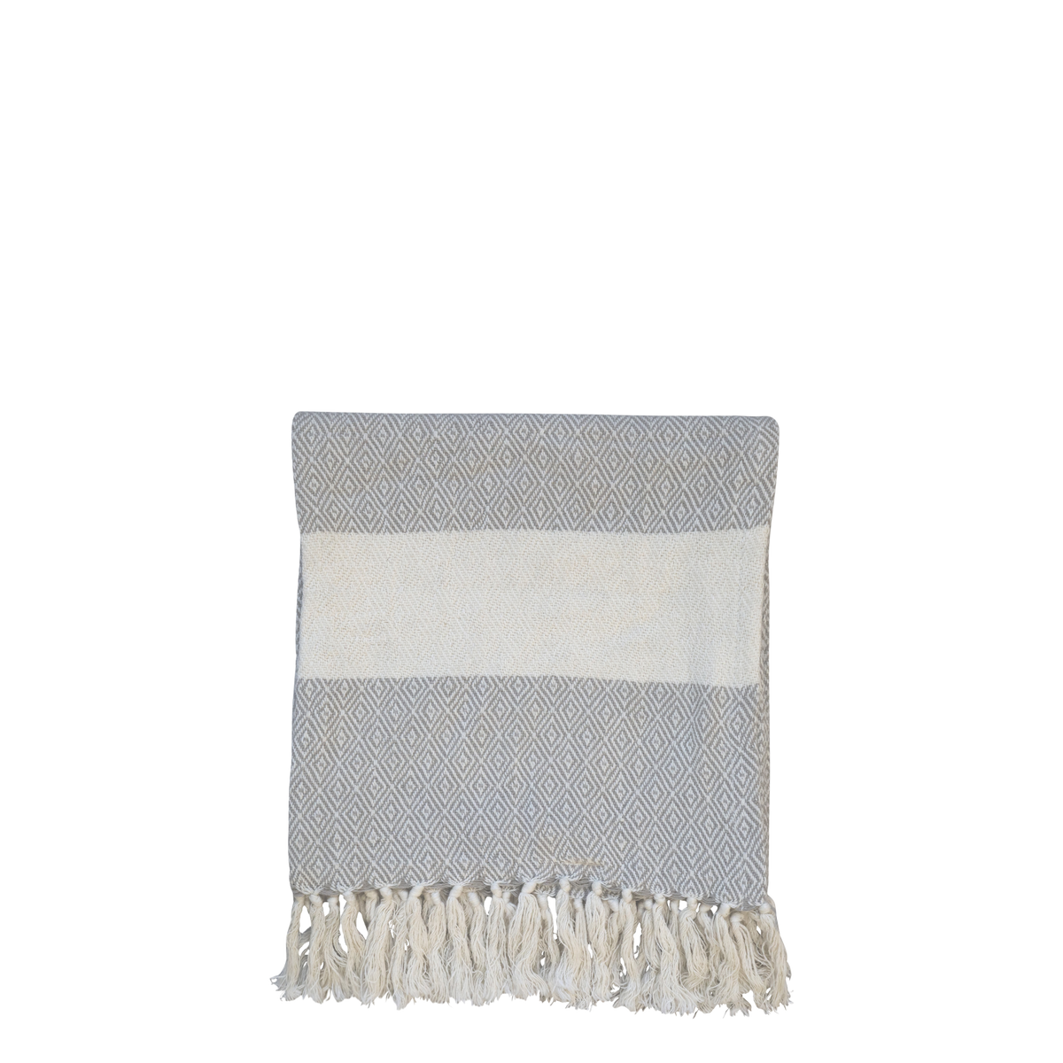 Hammam Towel w. pattern Éternel L90/W45 cm grey