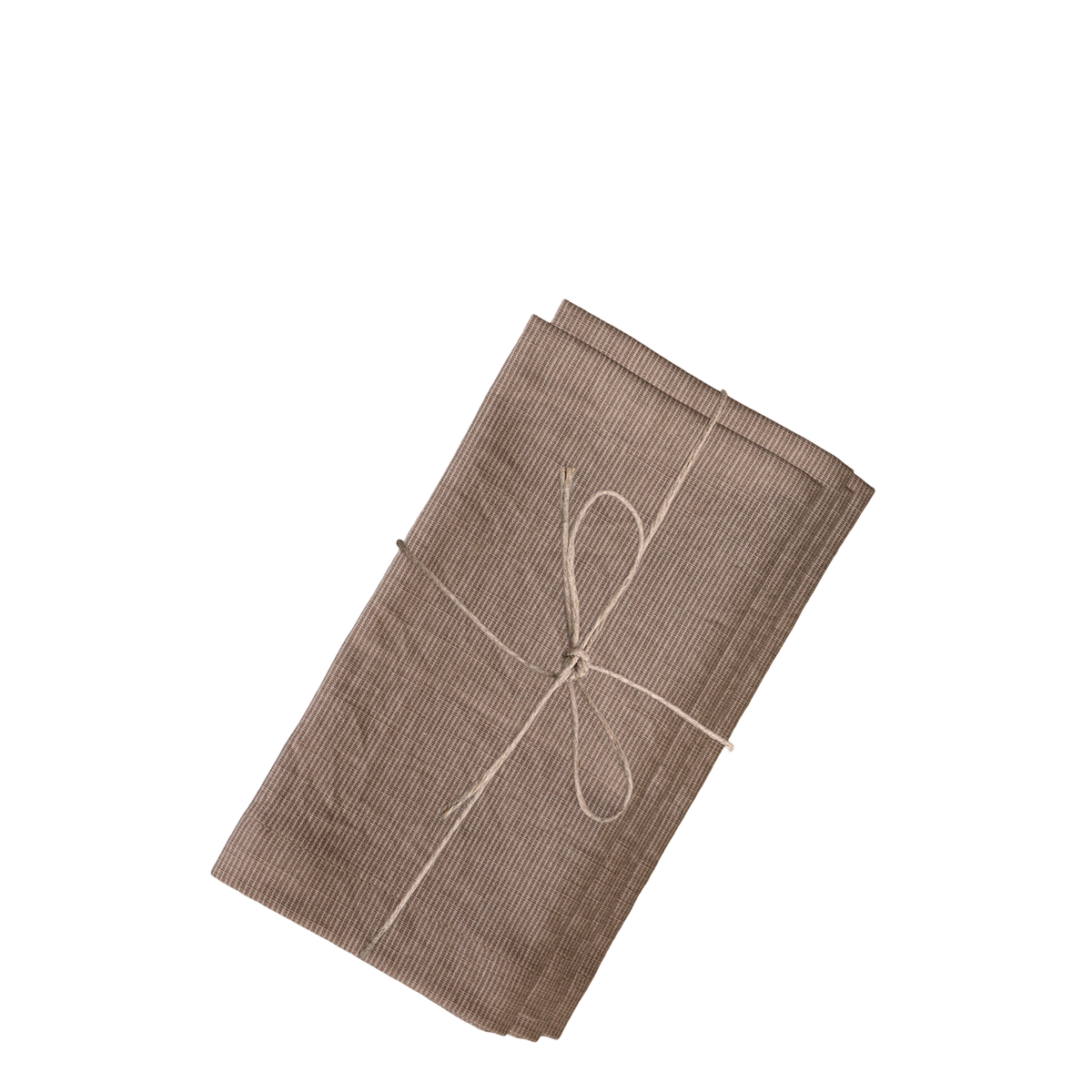 Cloth Napkin w. stripes set of 4 L40/W40 cm camel