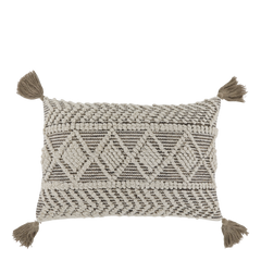 Aix Pillowcase w. tassels L60/W40 cm mocca