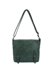 Crossbody taske med bæltelukning 30x10x28