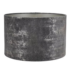 Cylinder lampeskærm sort/taupe 40x40x25 cm