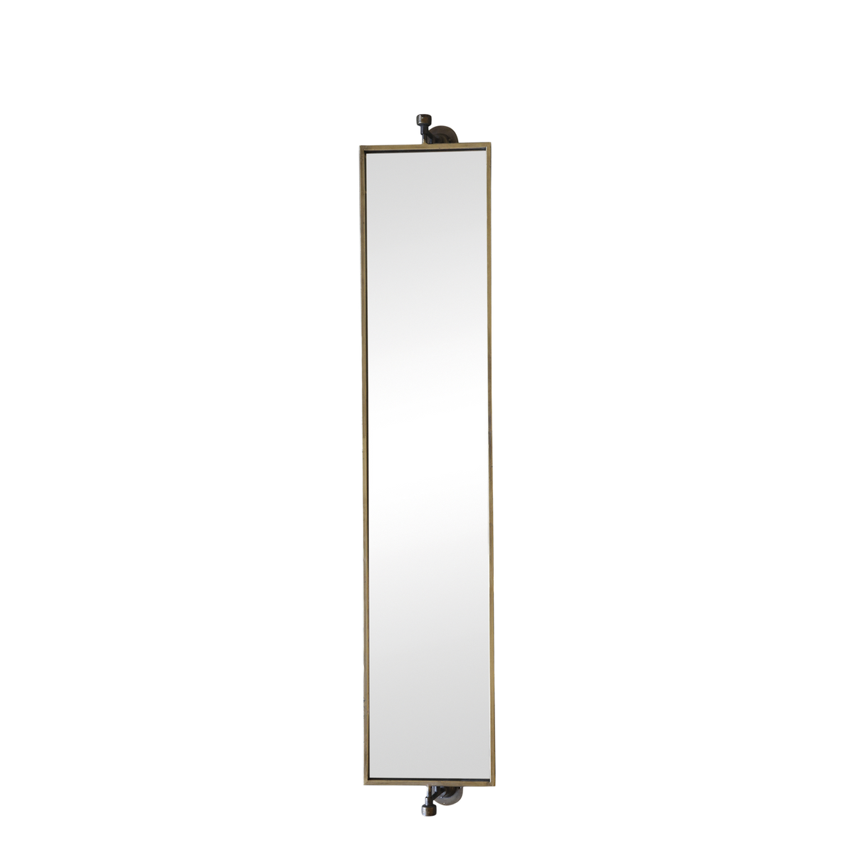 Mirror for wall H144/L27/W13 cm antique brass