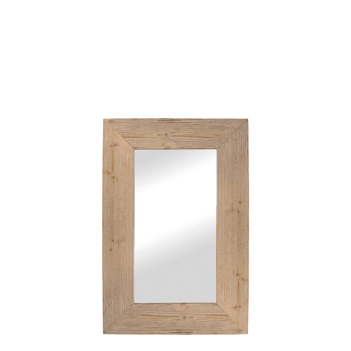 Mirror in recycled wood H90/L60/W5 cm nature