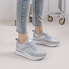 Sneakers med glimmer