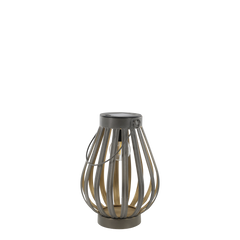 Solar Lantern LED bulb H23/D17 cm antique zinc