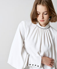 Access Fashion Blouse with rhinestones and sleeves