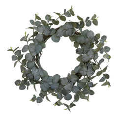 Fleur Eucalyptus Wreath D35 cm green