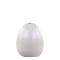 Vase Easter egg H11/D9 cm light latte