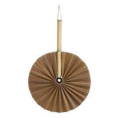 Fan bamboo for deco H49/D32 cm caramel