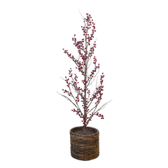 Fleur Tree w. berries H120 cm red