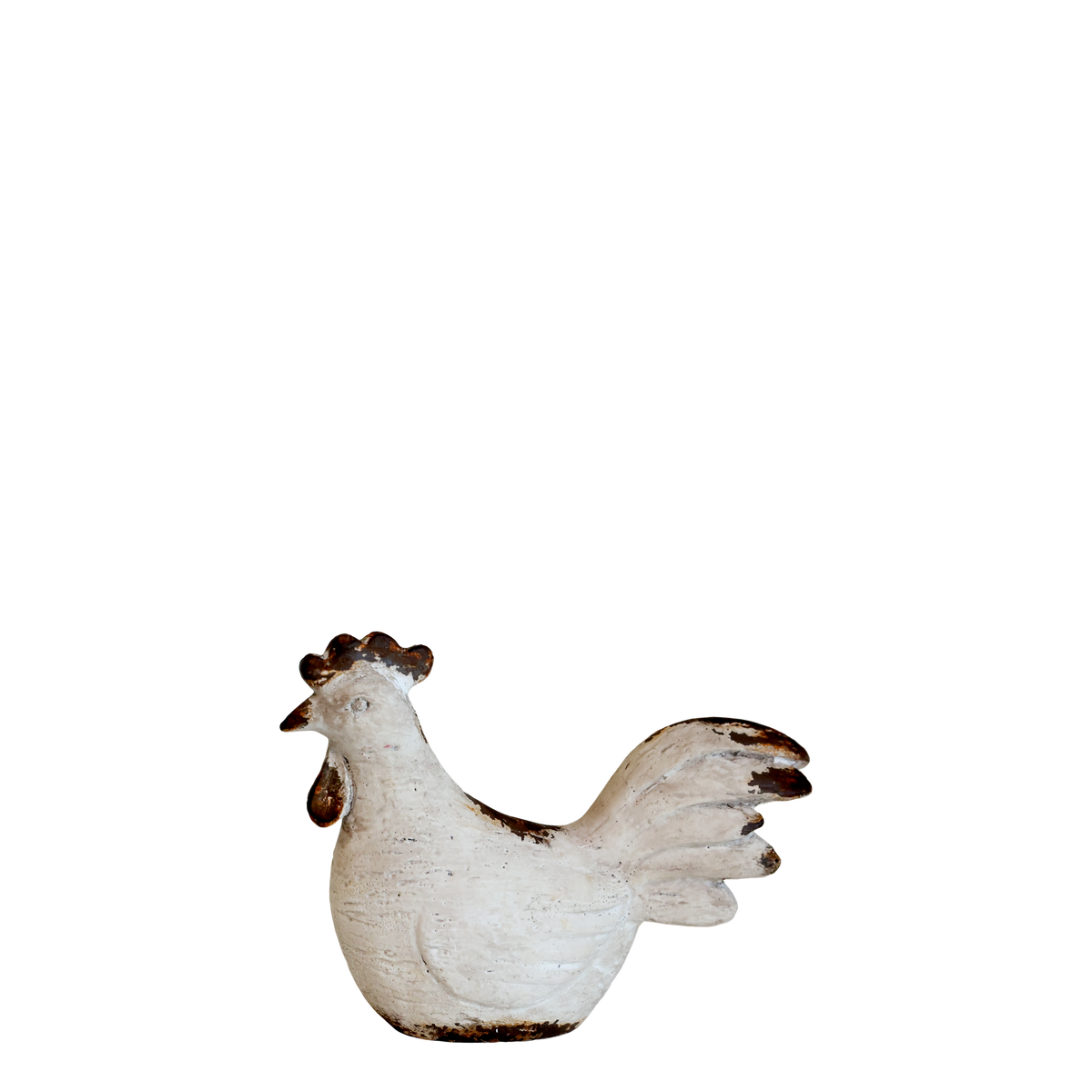 Hen for deco H12/L15/W6 cm nature