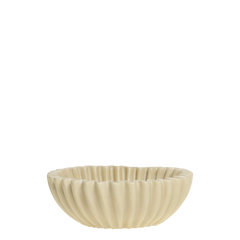 Bowl shell-shaped H7/D20 cm latte