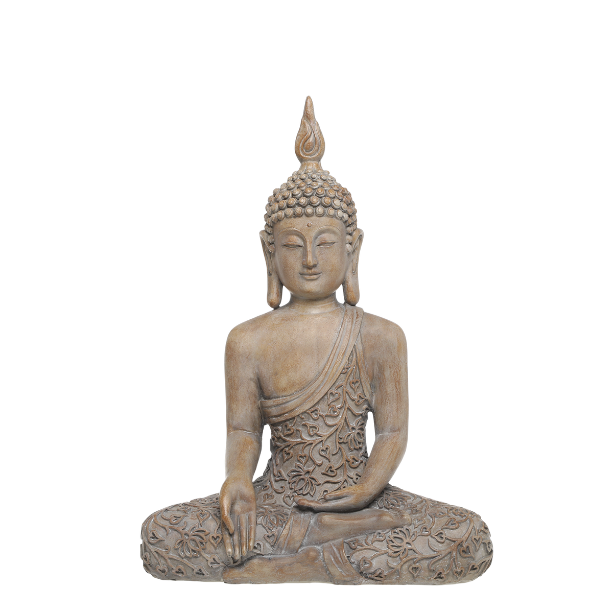 Buddha seated H41/L30/W16 cm latte