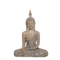 Buddha seated H41/L30/W16 cm latte