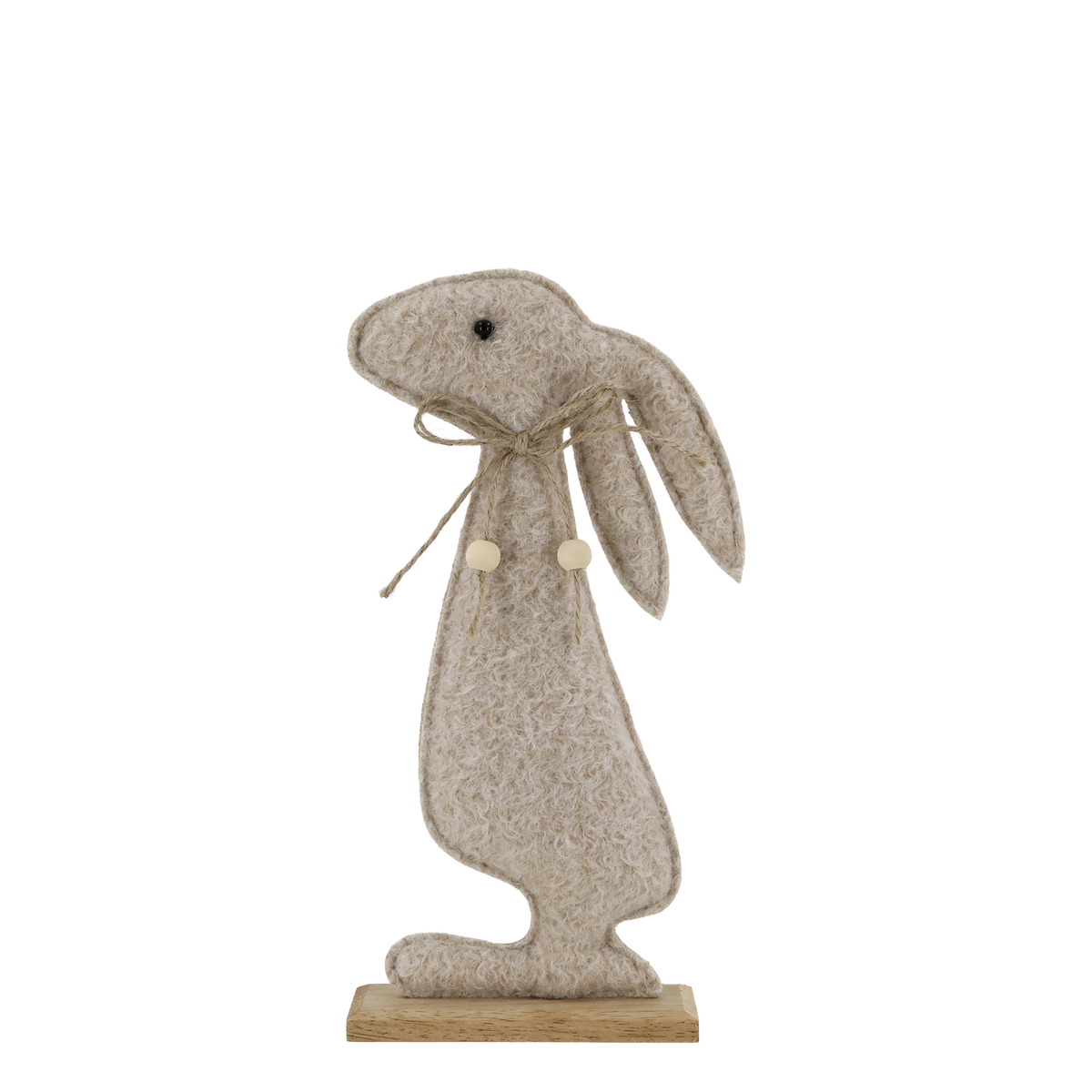 Rabbit of felt H26/L12/W5 cm linen