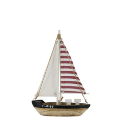 Sailboat H32/L22/W6 cm cherry