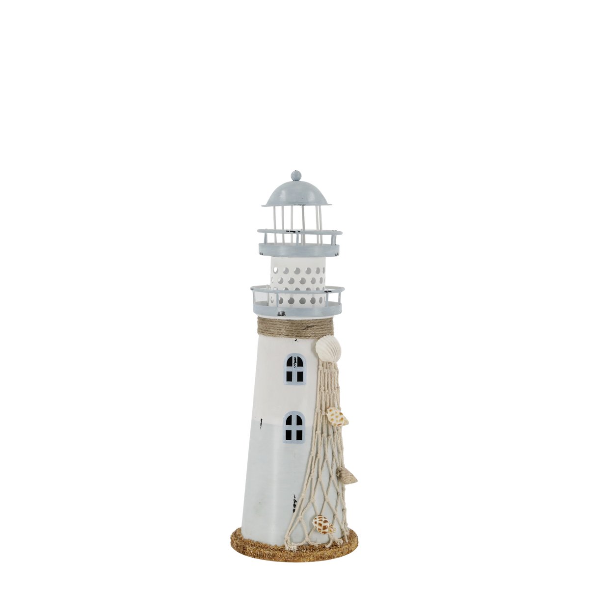 Lighthouse w. LED H28.5/D9.5 cm ocean