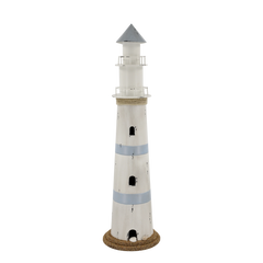 Lighthouse w. LED H61/D17 cm ocean