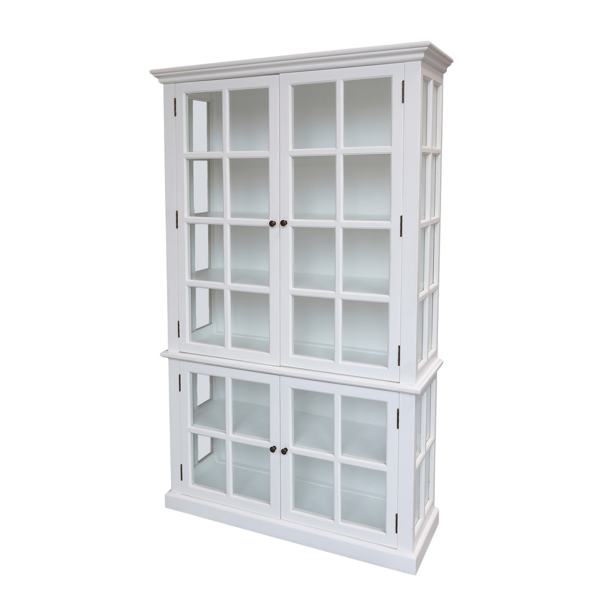 Marseille Display Cabinet w. 4 doors & shelves H196/L120/W40 cm white