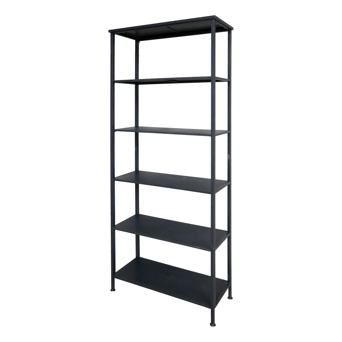 Shelving Unit w. 5 shelves H212/L84/W38 cm antique black