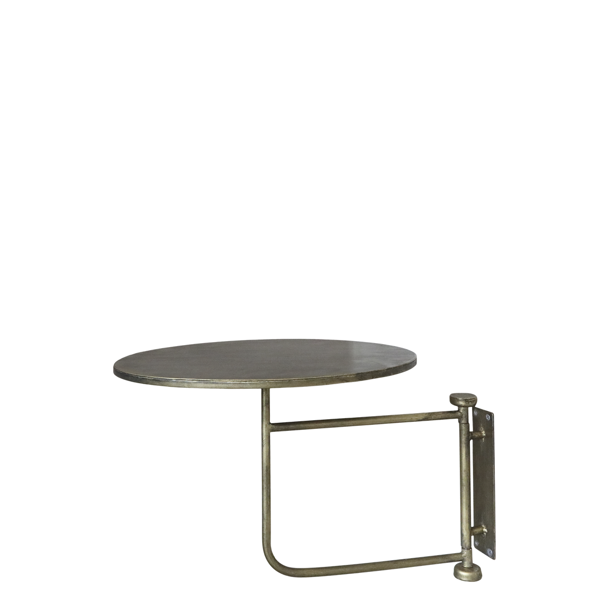 Table for wall H41/D30 cm antique brass