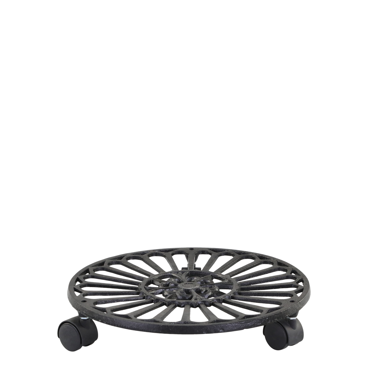 Plant Holder on wheels H6/D33 cm antique black