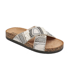 Slip on criss cross boheme sandaler -