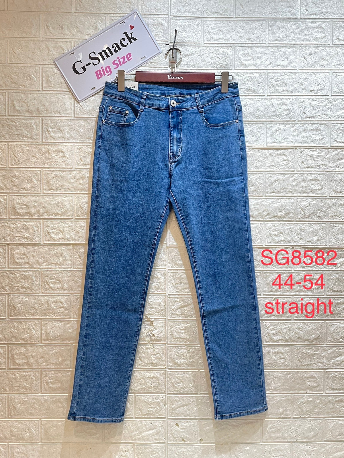 Plus size straight ben jeans