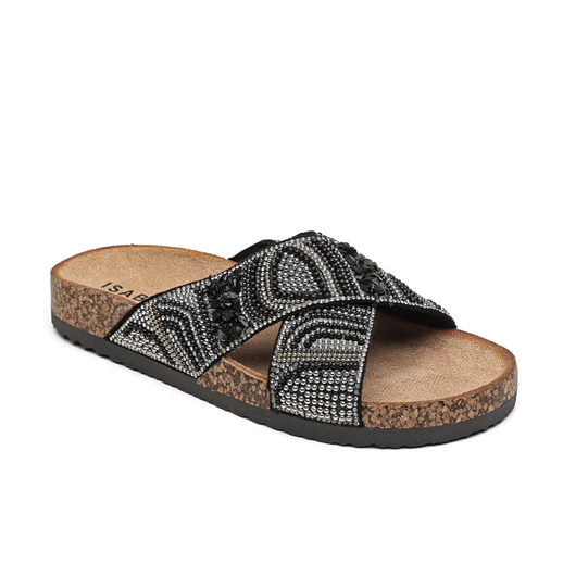 Slip on criss cross boheme sandaler -