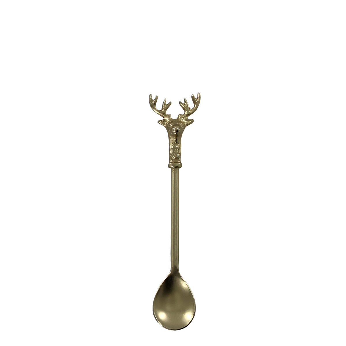 Christmas Spoon w. red deer L14 cm brass