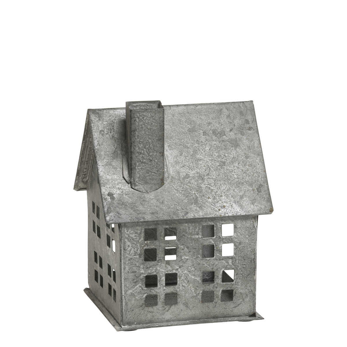 Candle House H17/L11.5/W13.5 cm antique zinc