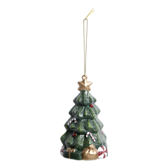 Vintage Christmas Tree H11/L6.5/W7 cm forest green