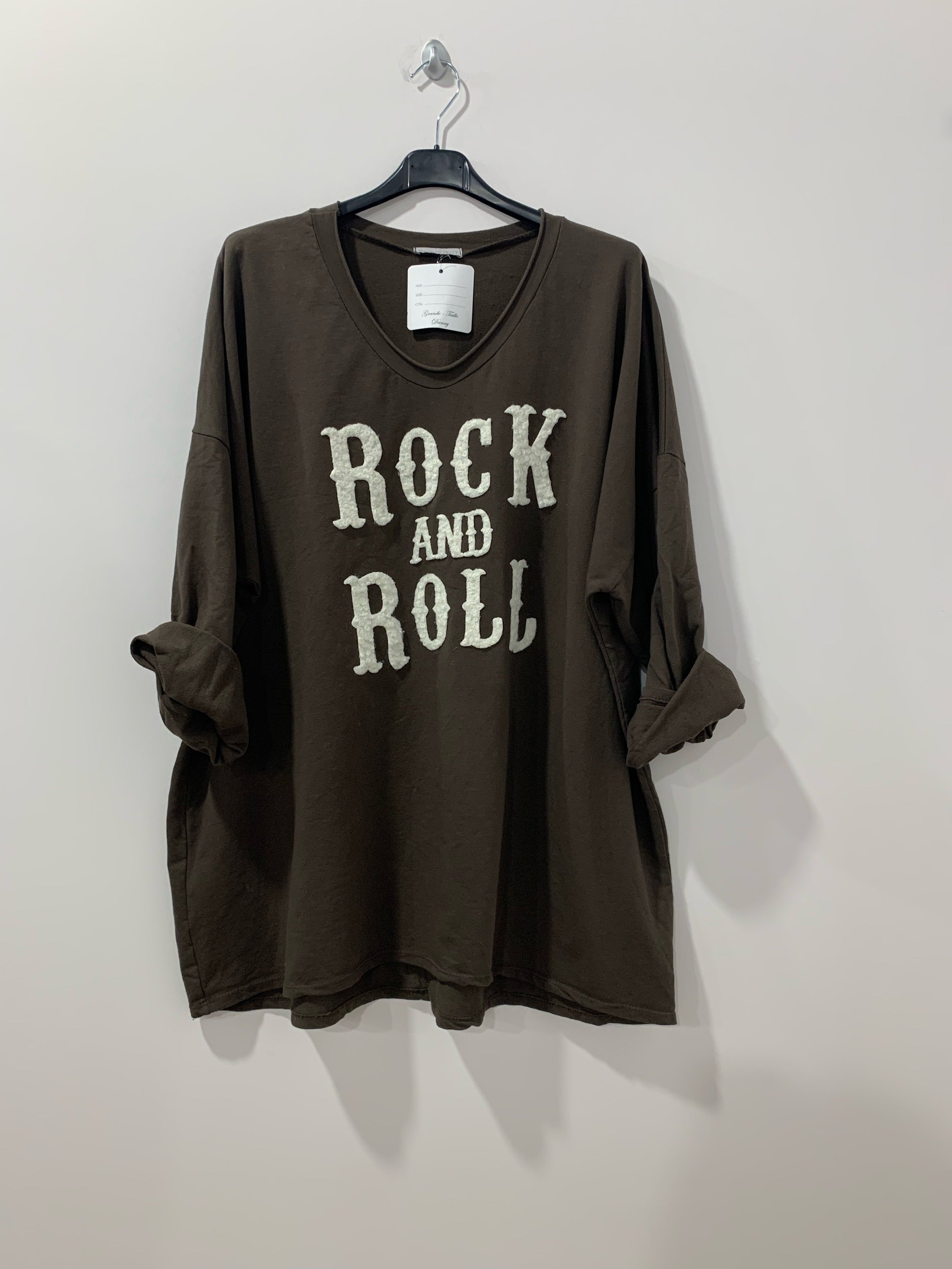 Rock and Roll sweatshirt - Brystmål 140cm