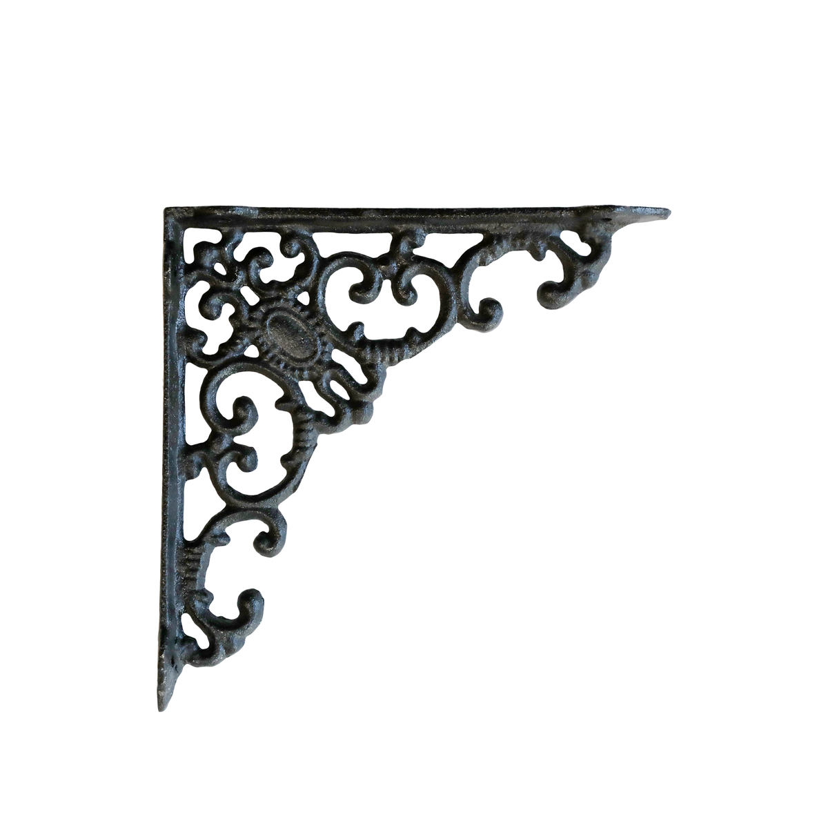 Shelf Bracket monogram H19/W20.5 cm antique black