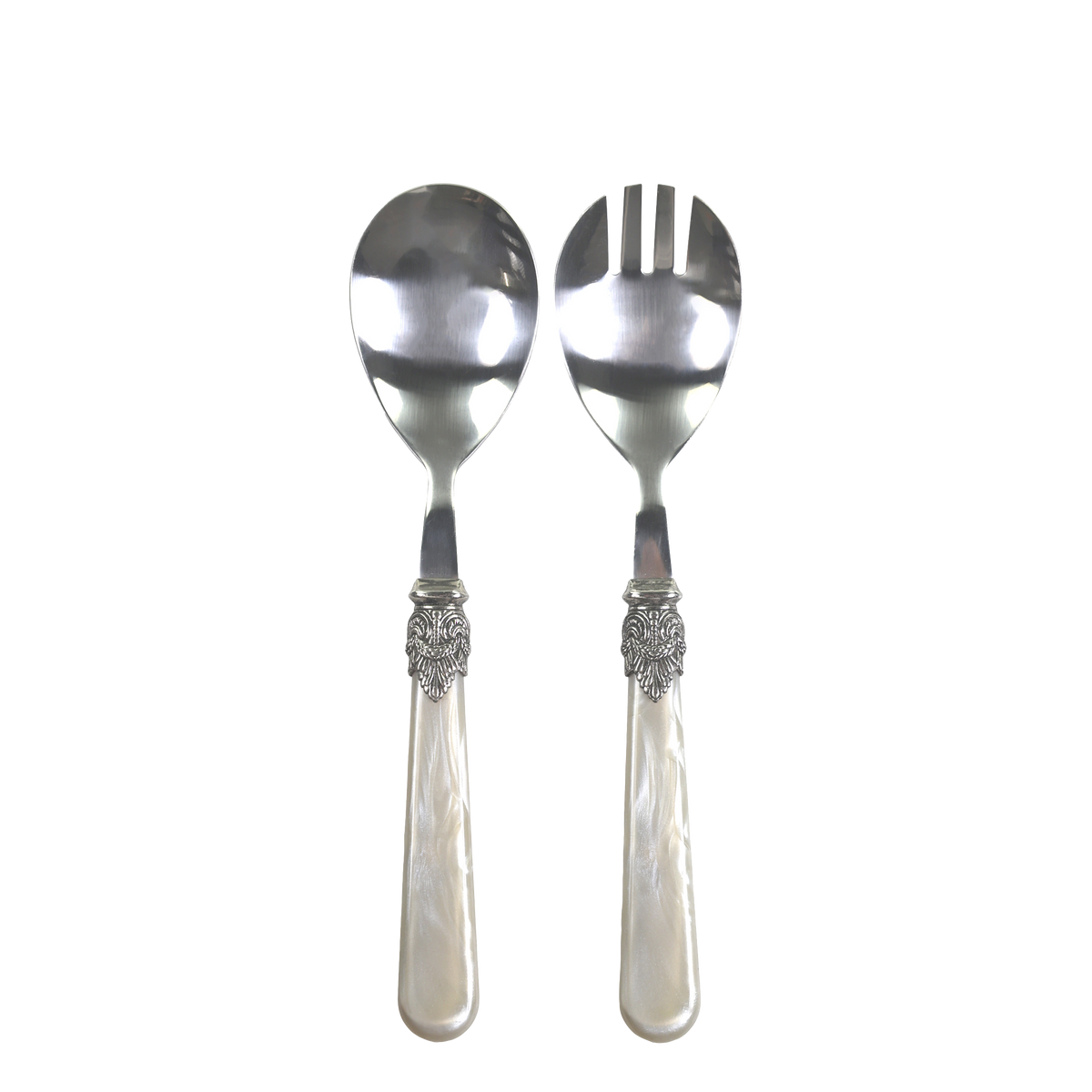 Linas Salad Servers set of 2 L21 cm antique champagne