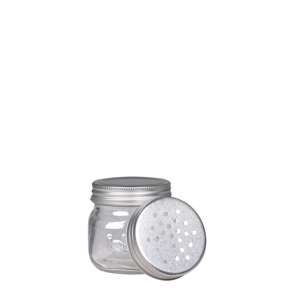 Sugar Shakers w. extra lid H8/D7 cm clear