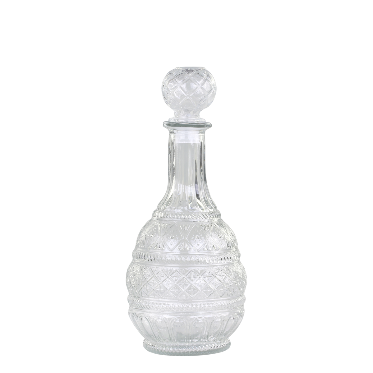 Carafe w. pattern H28/D12 cm clear