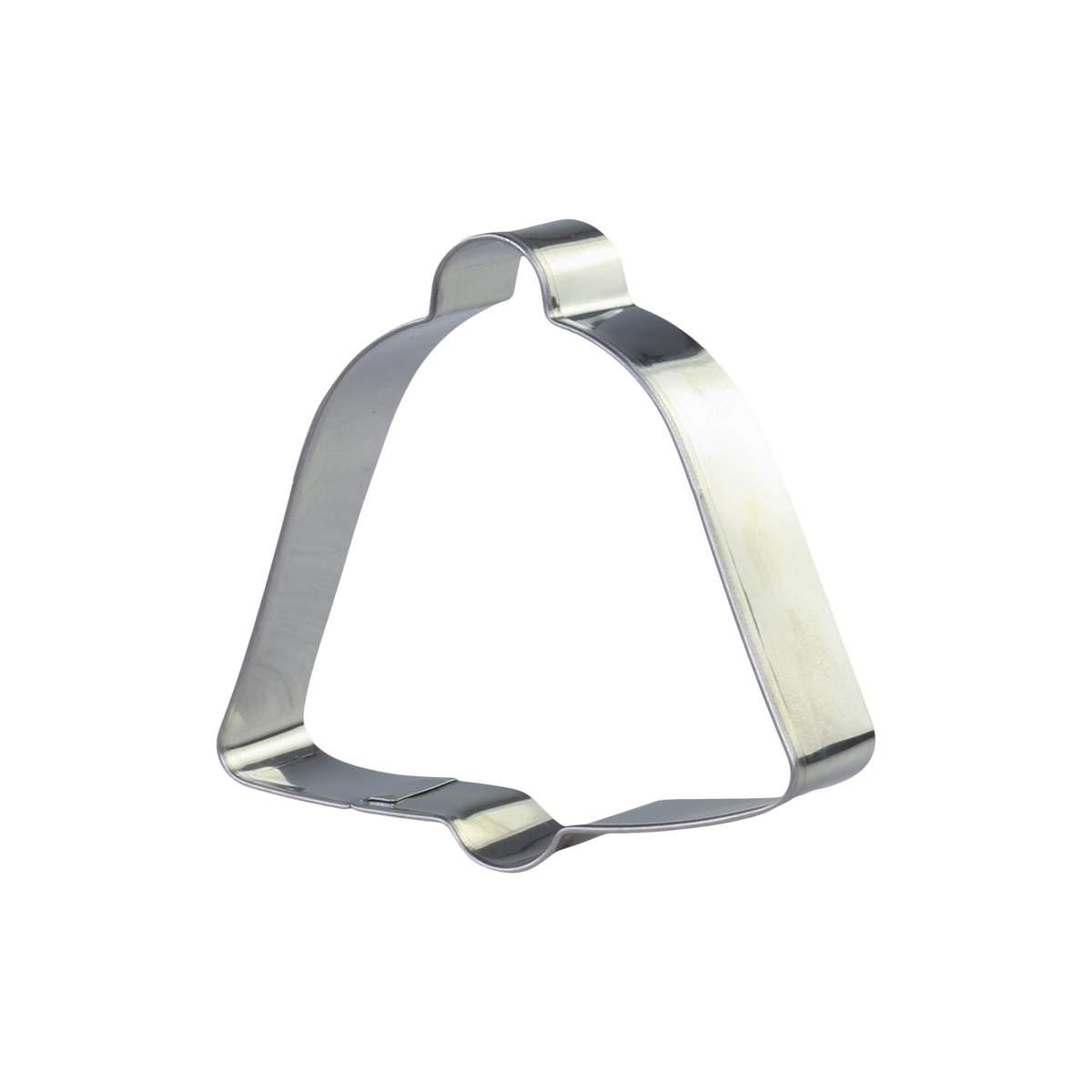 Cookie Cutter bell H2/L6.5/W6.5 cm silver