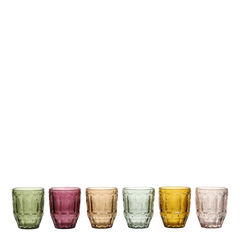 Saint-Émilion Glass w. pattern H10/D8 cm assorted colours