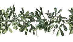 MISTLETOE GARLAND SATIN FOREST GREEN 90MM*2M