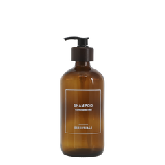 Bottle w. pump Shampoo 500 ml H21.5/D7.5 cm mocca