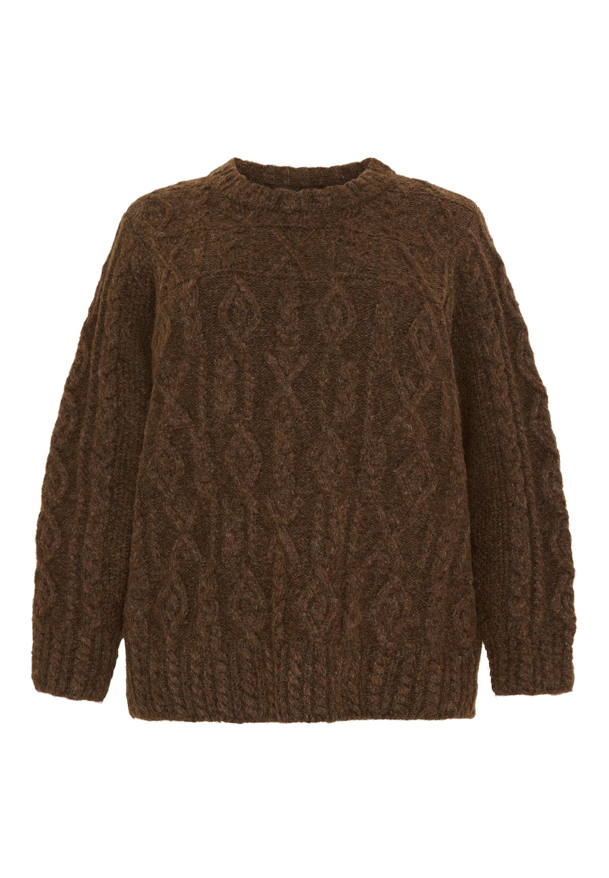 No. 1. By Ox Kabelstrikket sweater med uld