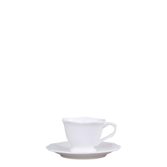 Provence Espresso Cup w. saucer D7 cm white