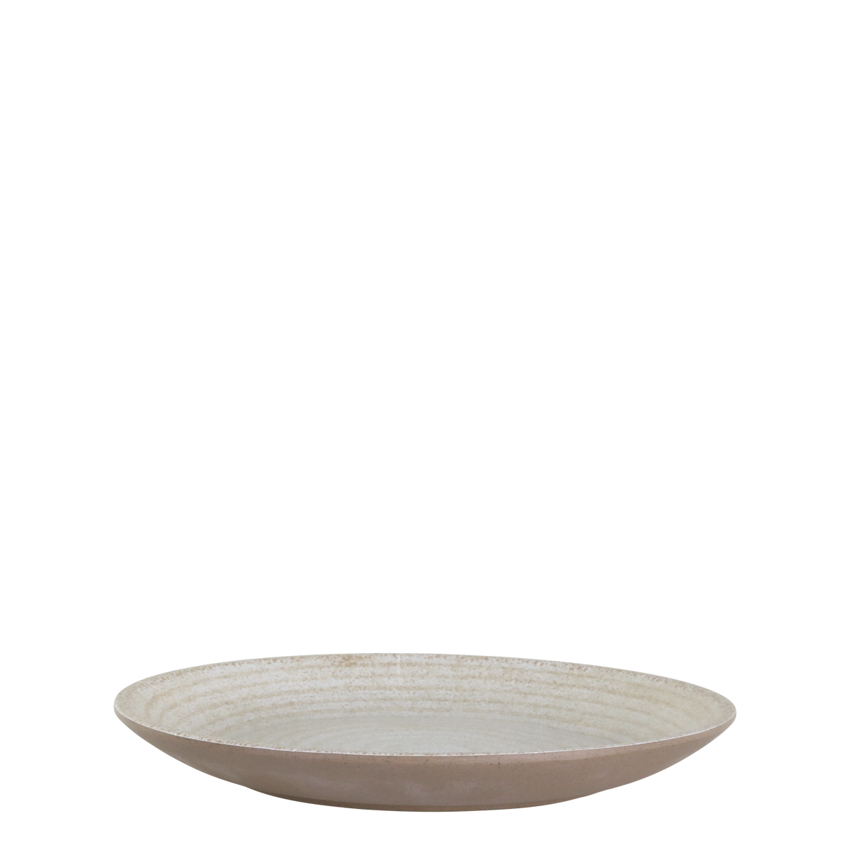 Cassis Lunch Plate in melamine H2.5/D18 cm latte